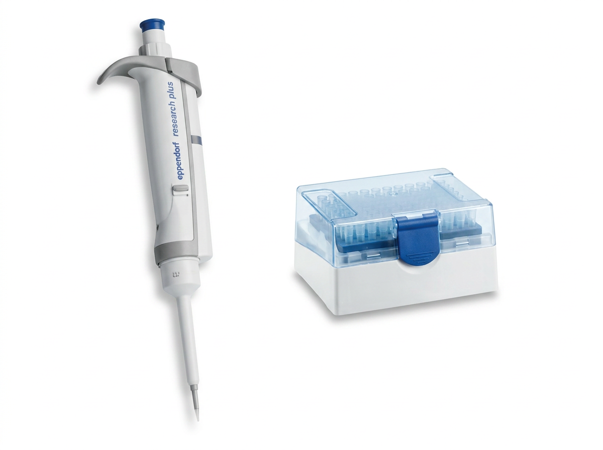 Одноканальные дозаторы Eppendorf Research plus с коробкой наконечников
